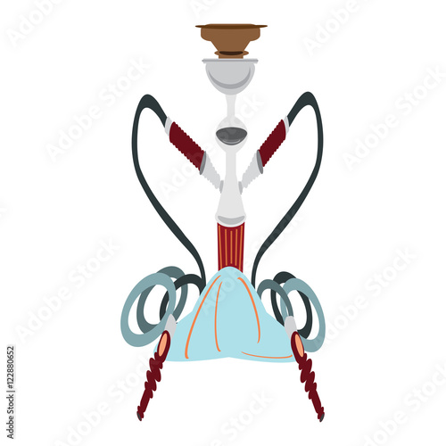 Shisha, vector illustration in flat design
