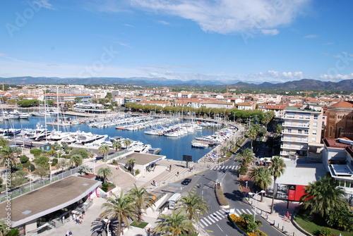 Vues aériennes depuis la grande roue du port de Saint-Raphaël