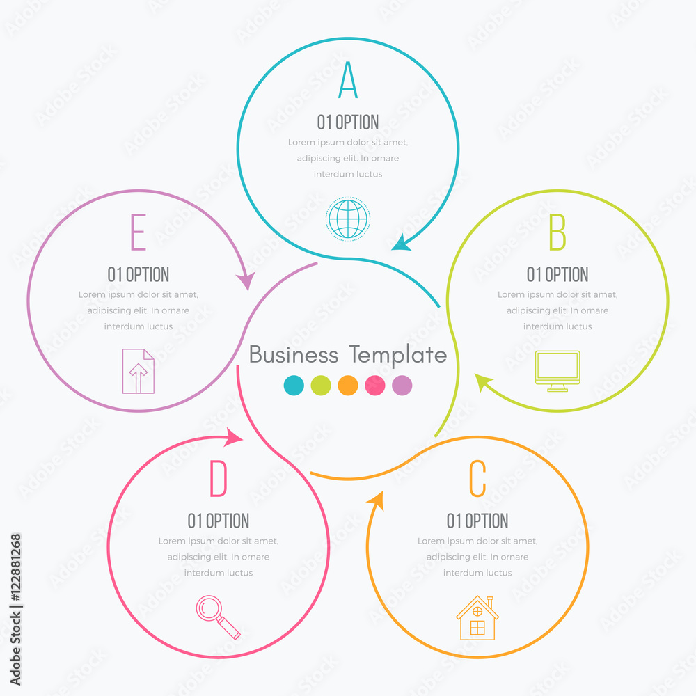 Thin line infographic element Thin line infographic element