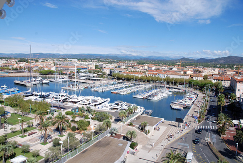 Vues aériennes depuis la grande roue du port de Saint-Raphaël