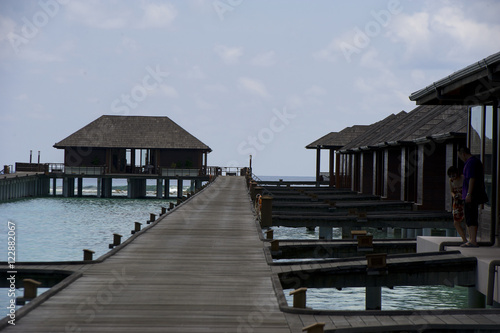 Paradise oslands of Maldives. March 15, 2012.