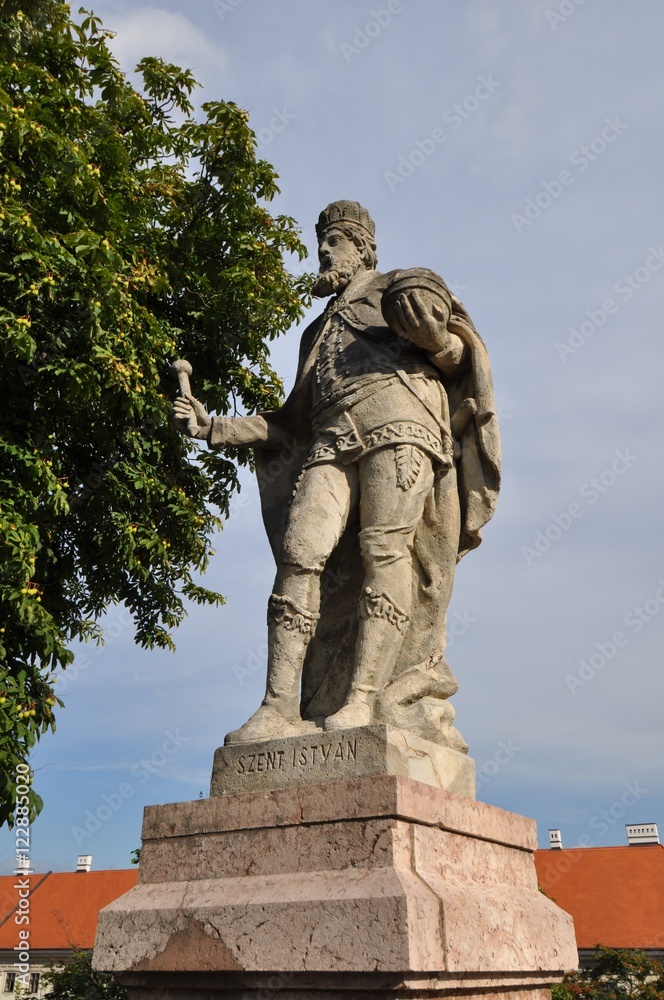 Statue of Saint Istvan in Esztergom
