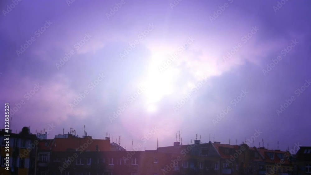Dramatic sky with real stormy clouds - time lapse Dramatic sky with real stormy clouds - time lapse