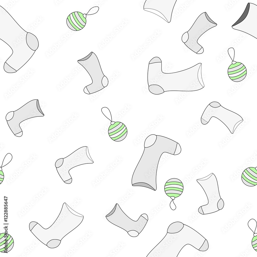 Seamless Christmas pattern with xmas socks, stars and candy canes. Happy New Year and Merry Xmas background. Vector design for winter holidays. Winter holidays vector texture. Merry Xmas card. Seamless Christmas pattern with xmas socks, stars and candy canes. Happy New Year and Merry Xmas background. Vector design for winter holidays. Winter holidays vector texture. Merry Xmas card.