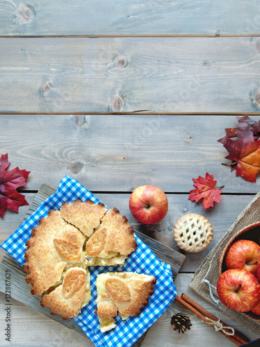 Apple pie background