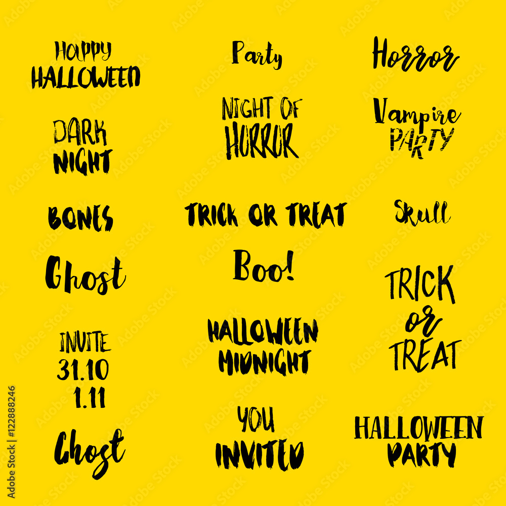 Halloween quotes at yellow