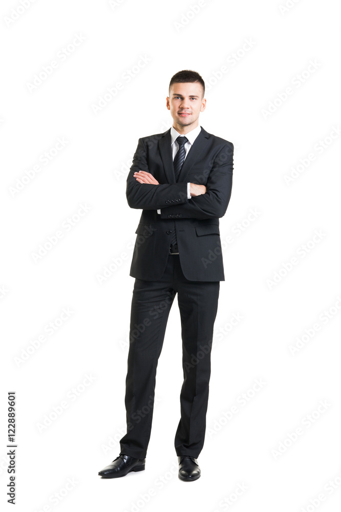 Young and confident business man isolated on white Young and confident business man isolated on white