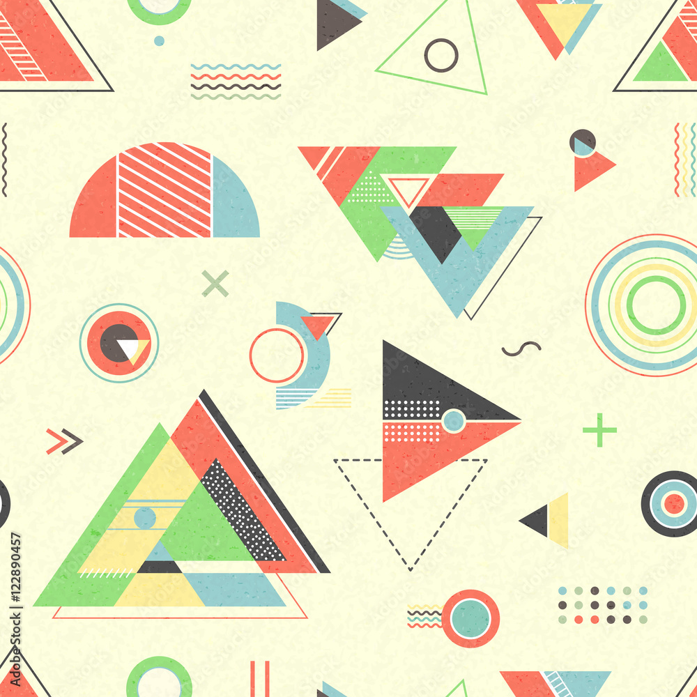 Obraz premium Abstract geometric background. Trendy seamless pattern