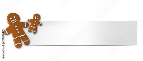 Weihnachtsplätzchen mit Schild