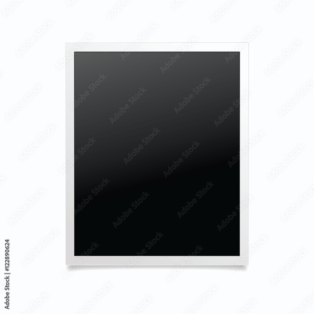 Photo frame isolated. Template photo design. Vector illustration. Photo frame isolated. Template photo design. Vector illustration.