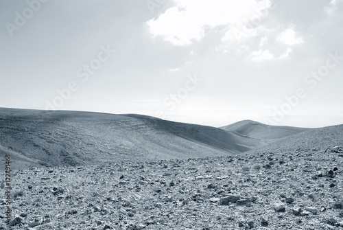 Desert Negev, monochrome.