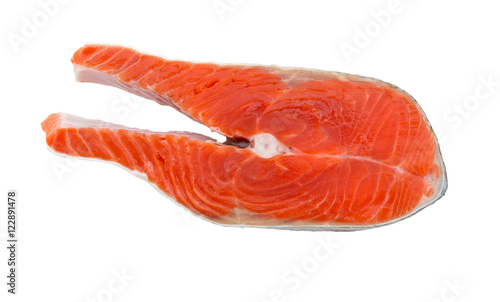 Salmon steak fish