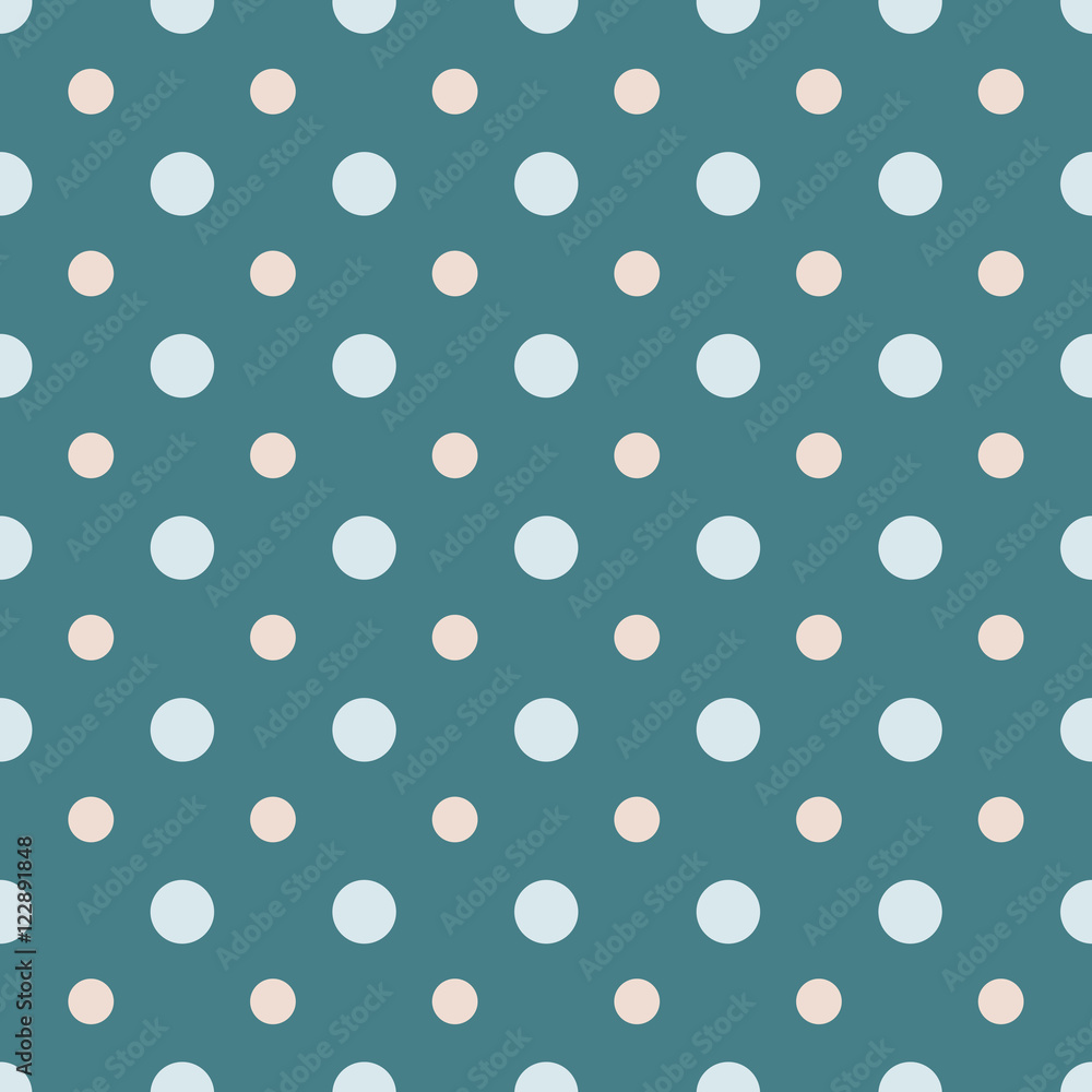 Abstract vector dotted seamless pattern.