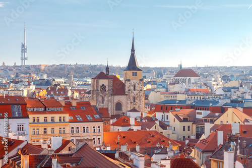 Prague. Aerial view of the city.