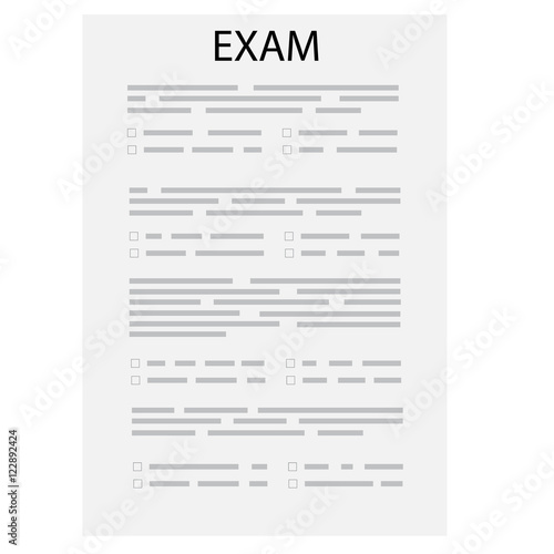 Exam vector icon