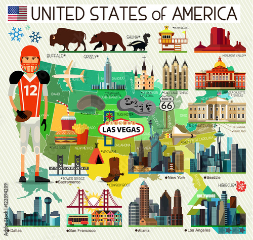USA Travel Map.