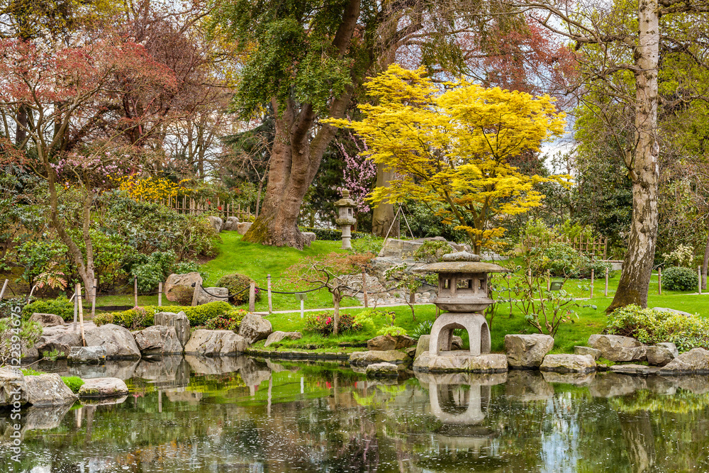 Kyoto Garden in Holland Park, London, UK.