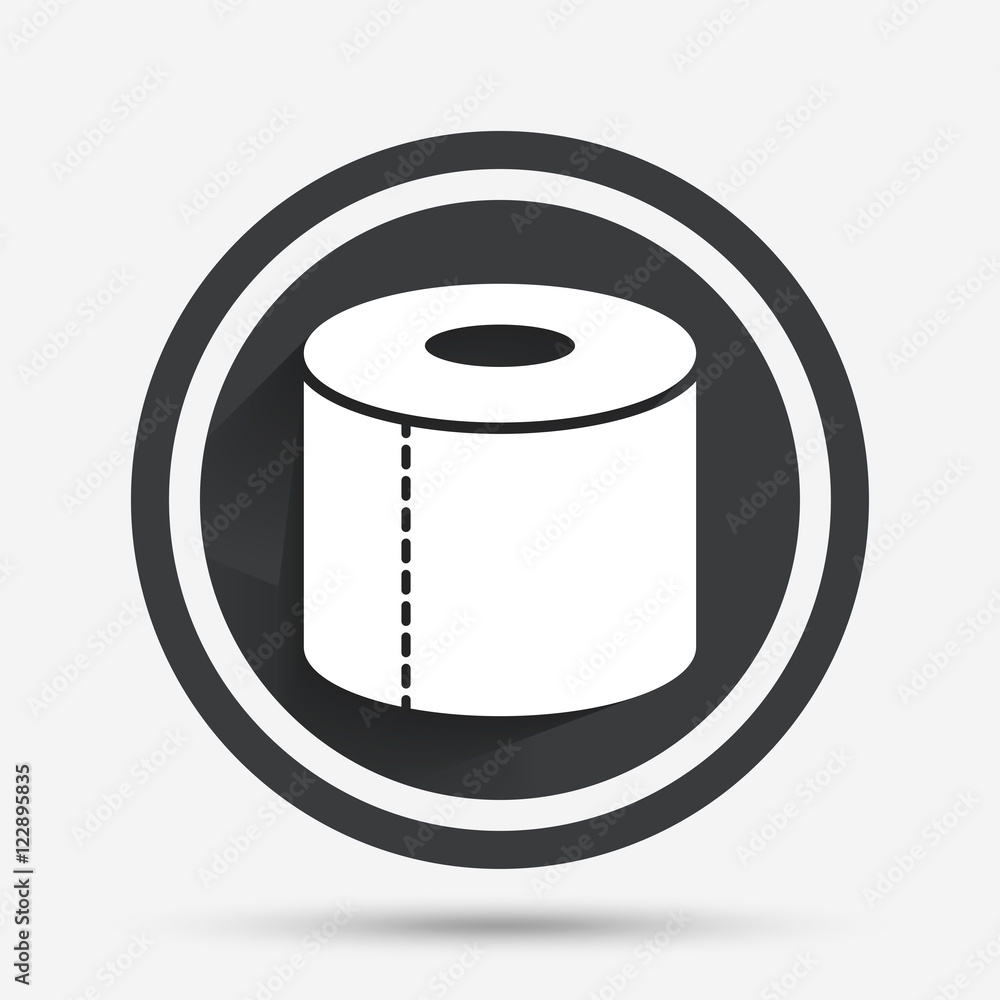 Toilet paper sign icon. WC roll symbol. Toilet paper sign icon. WC roll symbol.