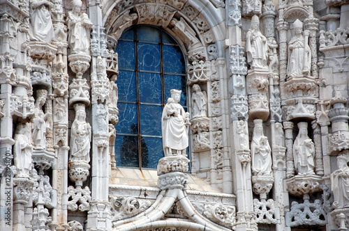 Jeronimos Monastery in Lisbon, Portugal,  portal detail © svglass