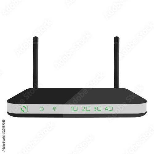 Realistic router vector