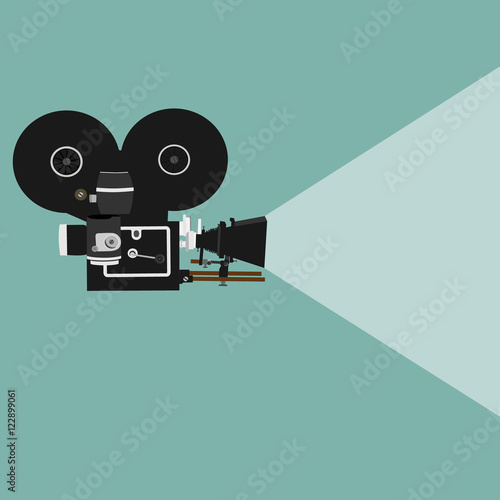 Retro movie projector