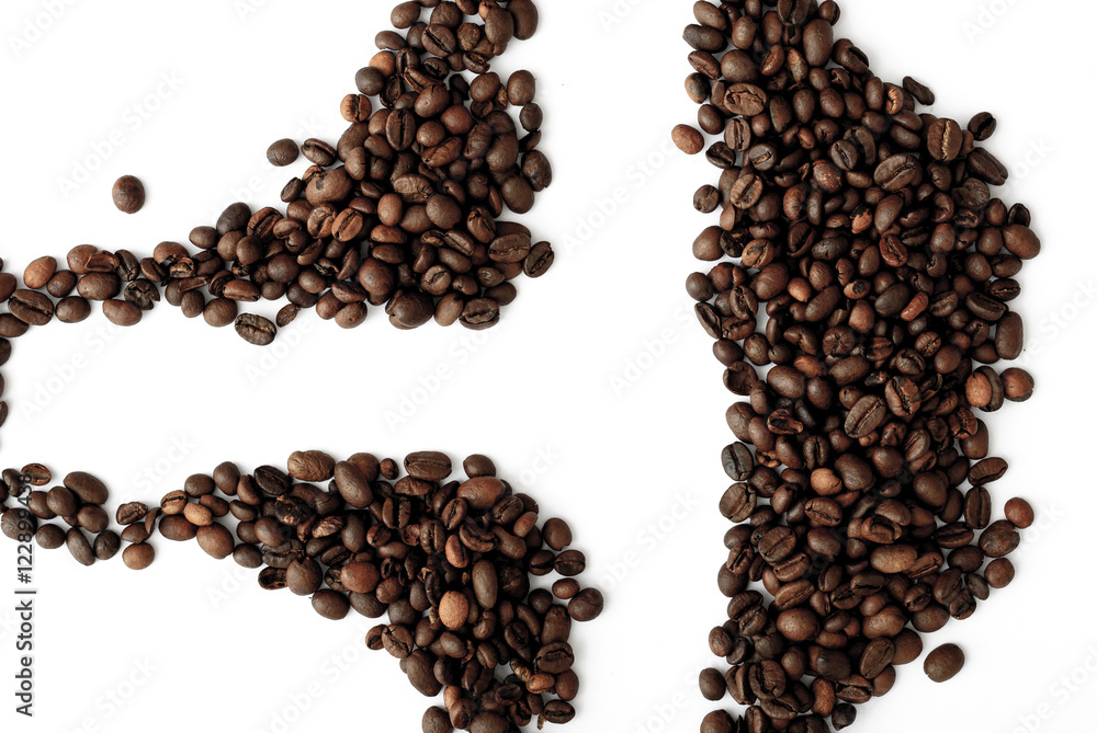 coffee grains,abstract, dark coffee grains,abstract, dark