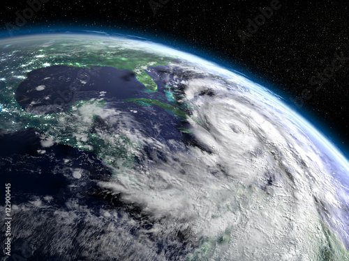 Fototapeta Naklejka Na Ścianę i Meble -  Hurricane Matthew from space