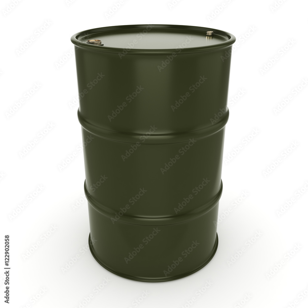 3D rendering khaki barrel 3D rendering khaki barrel