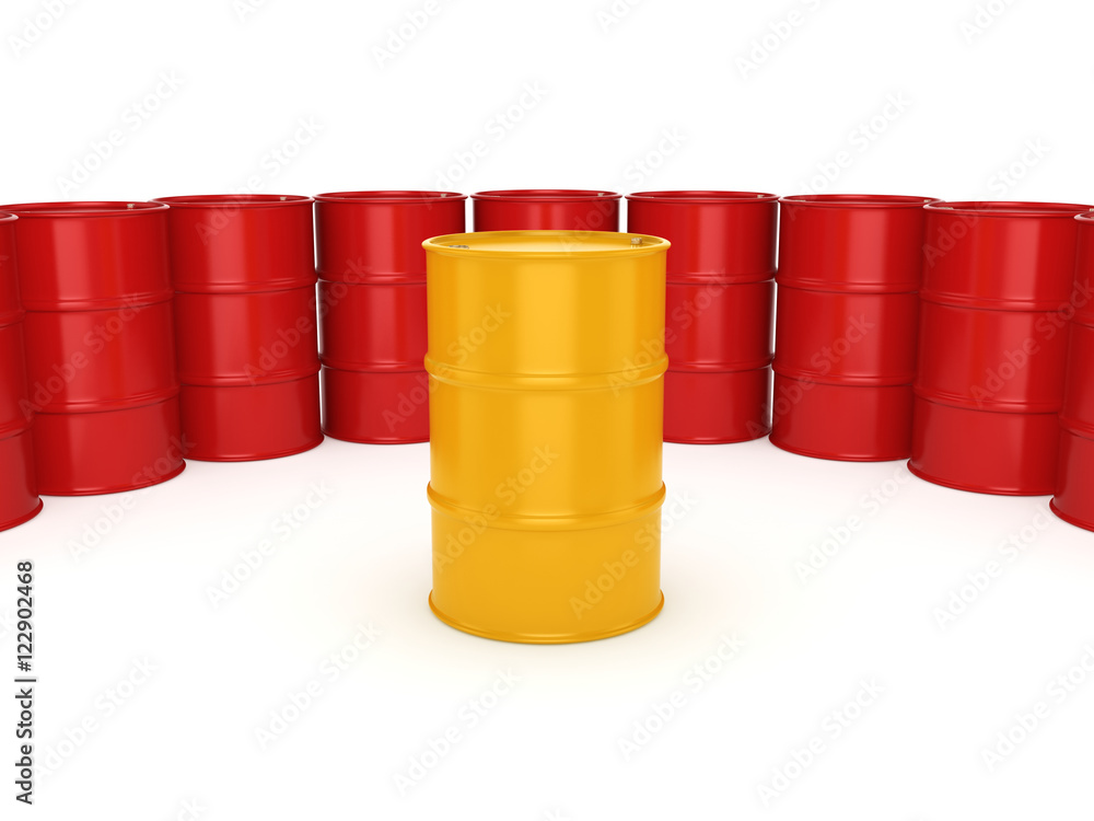 3D rendering barrels 3D rendering barrels