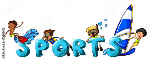 Word design for the word sports