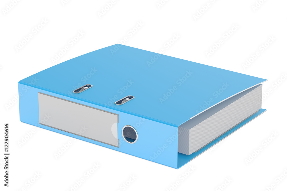 blue ring binder, 3D rendering