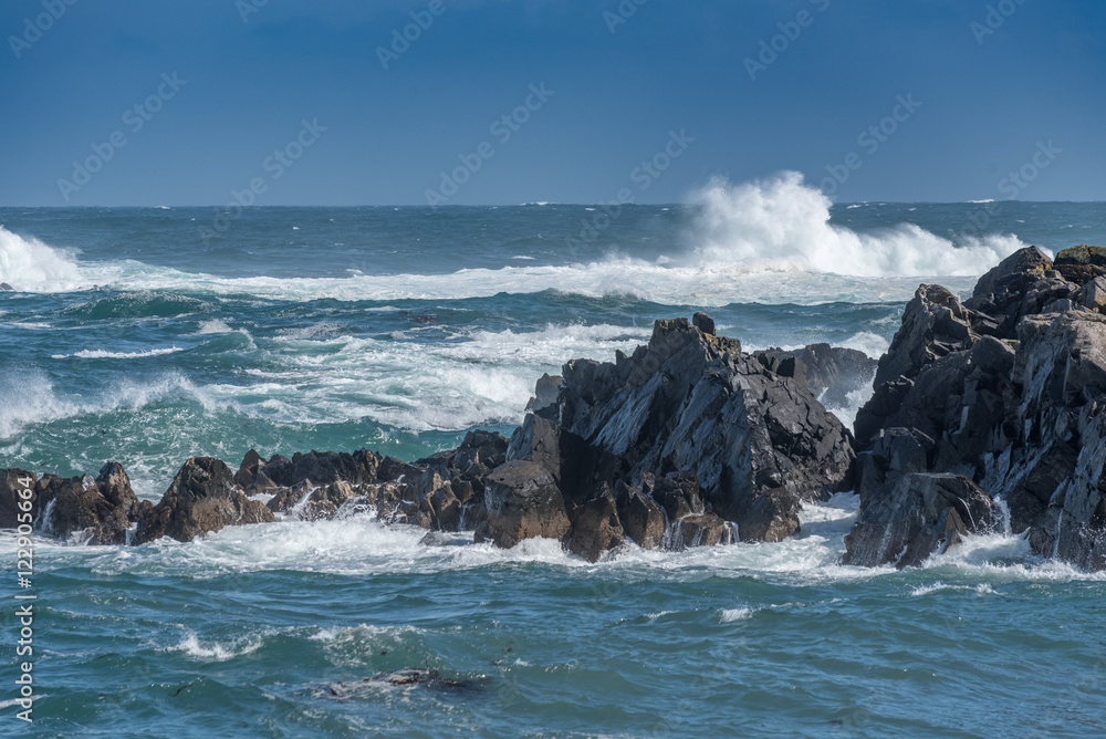 Surf Pounding the Alaskan Coast