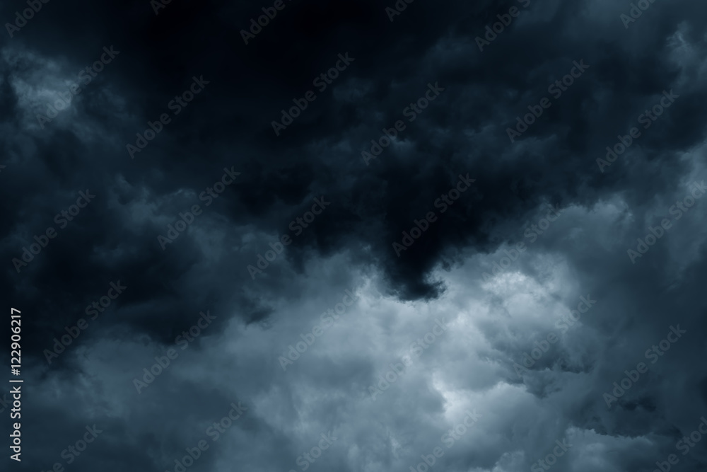 Stormy rain clouds background