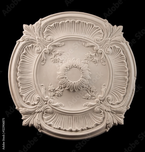 plaster round outlet on a isolated white background