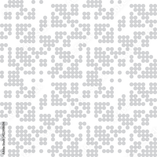 Pattern with circles, dotted background. Seamlessly repeating.