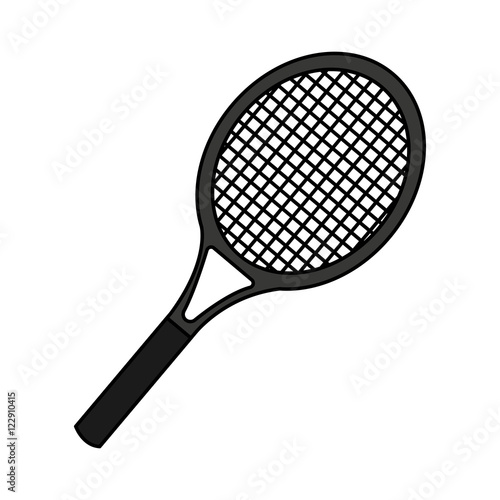 racket tennis sport equipment icon vector illustration design © Gstudio