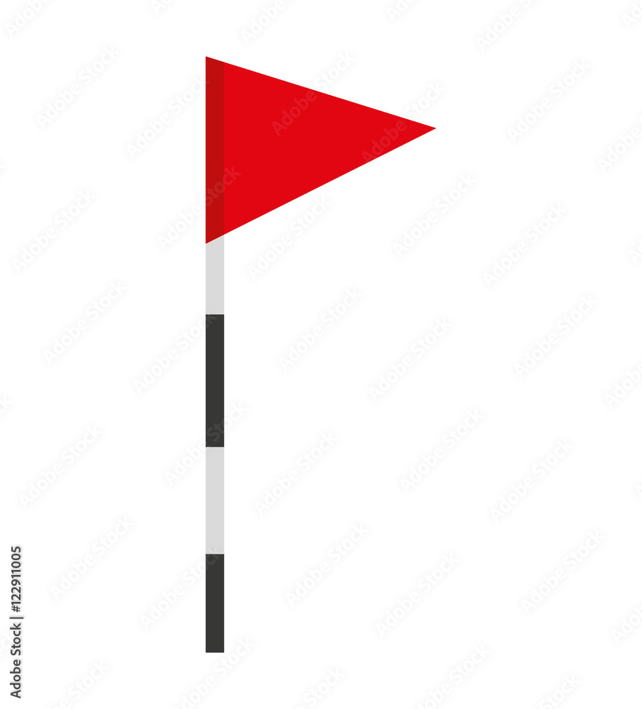 hole golf sport with flag icon vector illustration design hole golf sport with flag icon vector illustration design