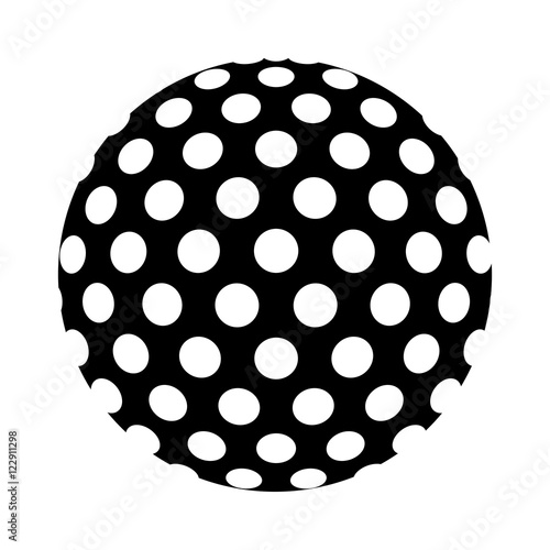 ball golf sport equipment vector illustration design