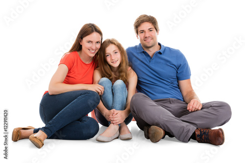 Family Sitting Together