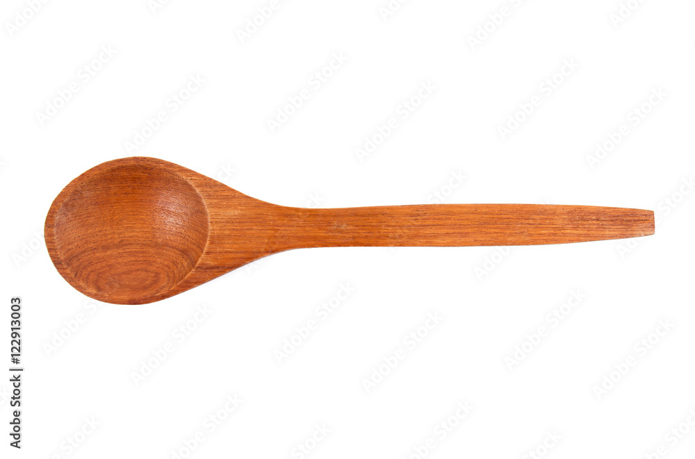 Wooden spoon isolated on white background.Wood spoon isolated Wooden spoon isolated on white background.Wood spoon isolated