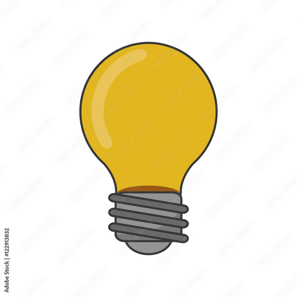 Light bulb icon. Power energy and technology theme. Isolated design. Vector illustration Light bulb icon. Power energy and technology theme. Isolated design. Vector illustration
