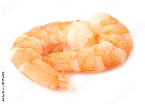two boiled shrimp