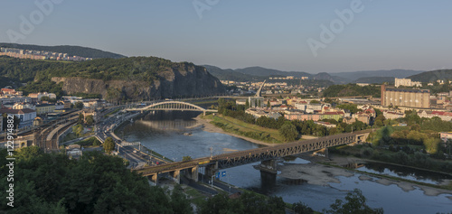 Panorama of Usti nad Labem town