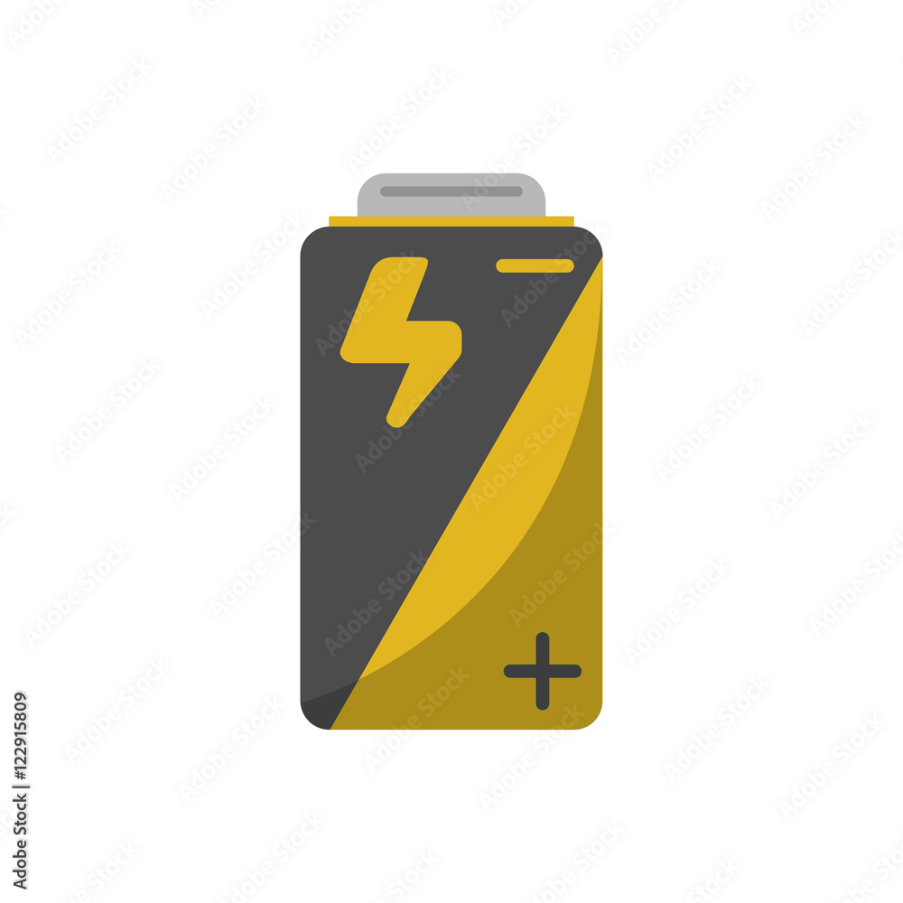 Battery icon. Energy power and technology theme. Isolated design. Vector illustration Battery icon. Energy power and technology theme. Isolated design. Vector illustration
