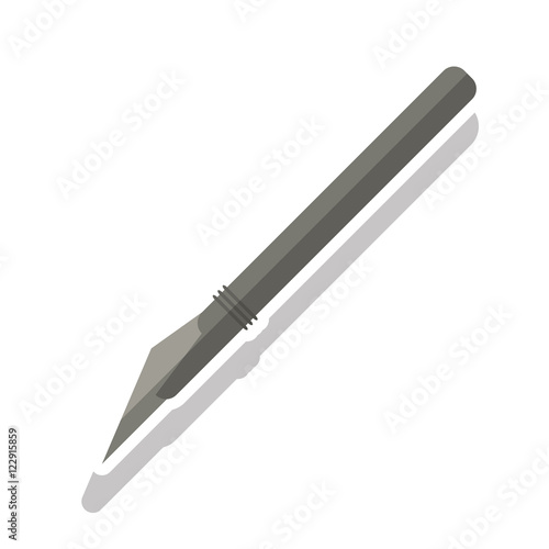 Scalpel icon. Medical health care and hospital theme. Isolated design. Vector illustration