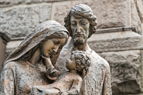 Tablou pe pânză Sculpture of the holy family
