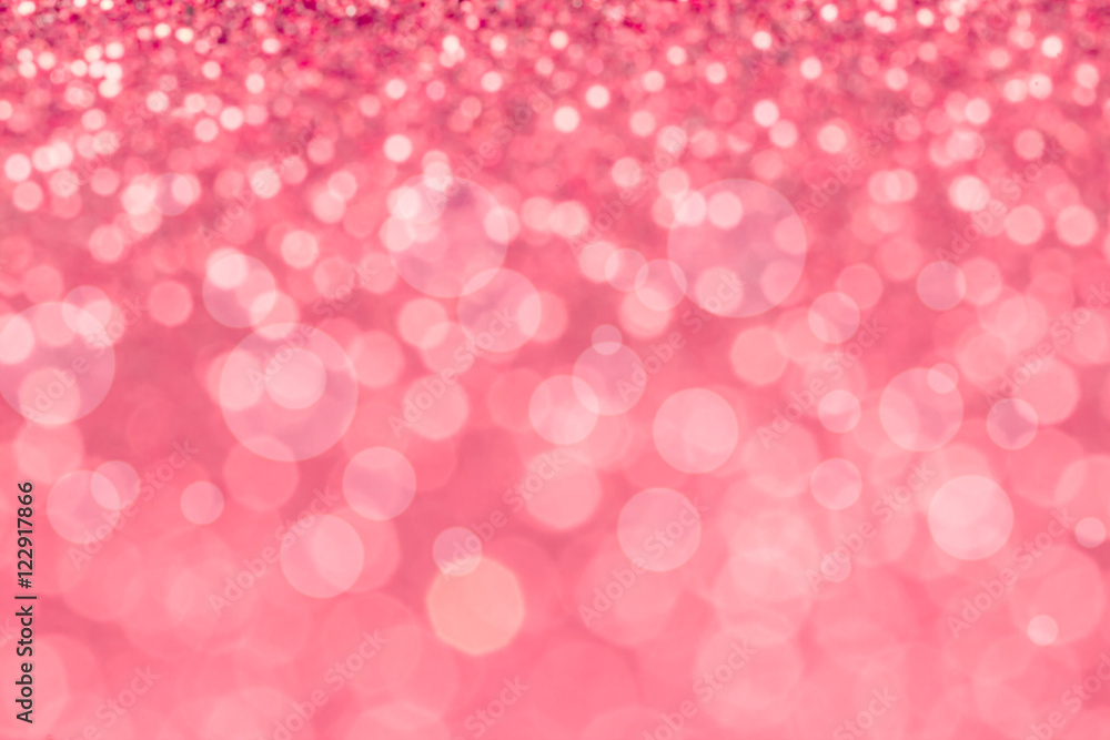 Abstract blur sweet pink bokeh lighting from glitter texture Abstract blur sweet pink bokeh lighting from glitter texture