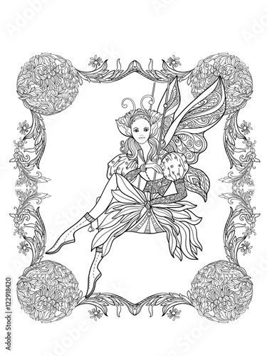 Wallpaper Mural Fairy with butterfly wings on swing Torontodigital.ca