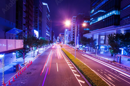 City lights in Tokyo