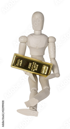 Person Holding a Large Gold Bar